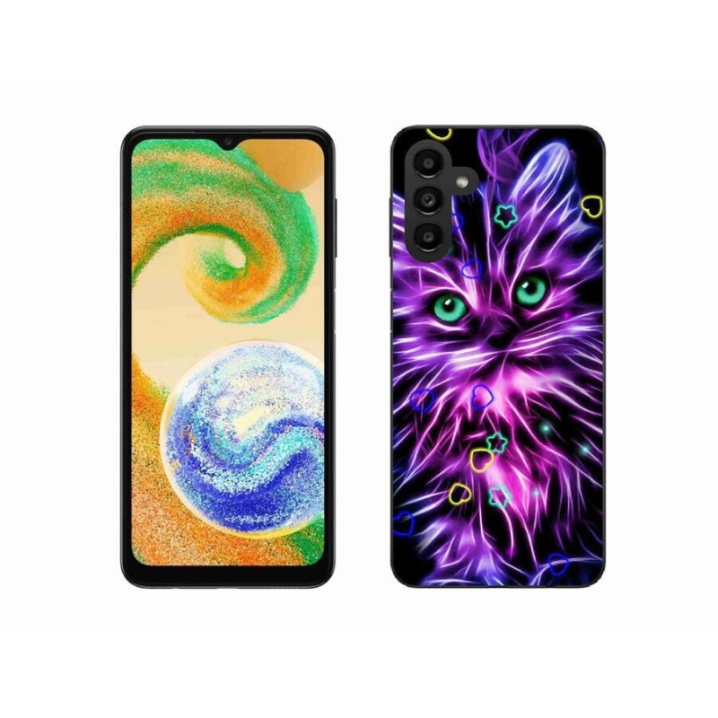Gél borító mmCase mobiltelefonhoz Samsung Galaxy A04s (164.7x76.7x9.1mm) - absztrakt macska