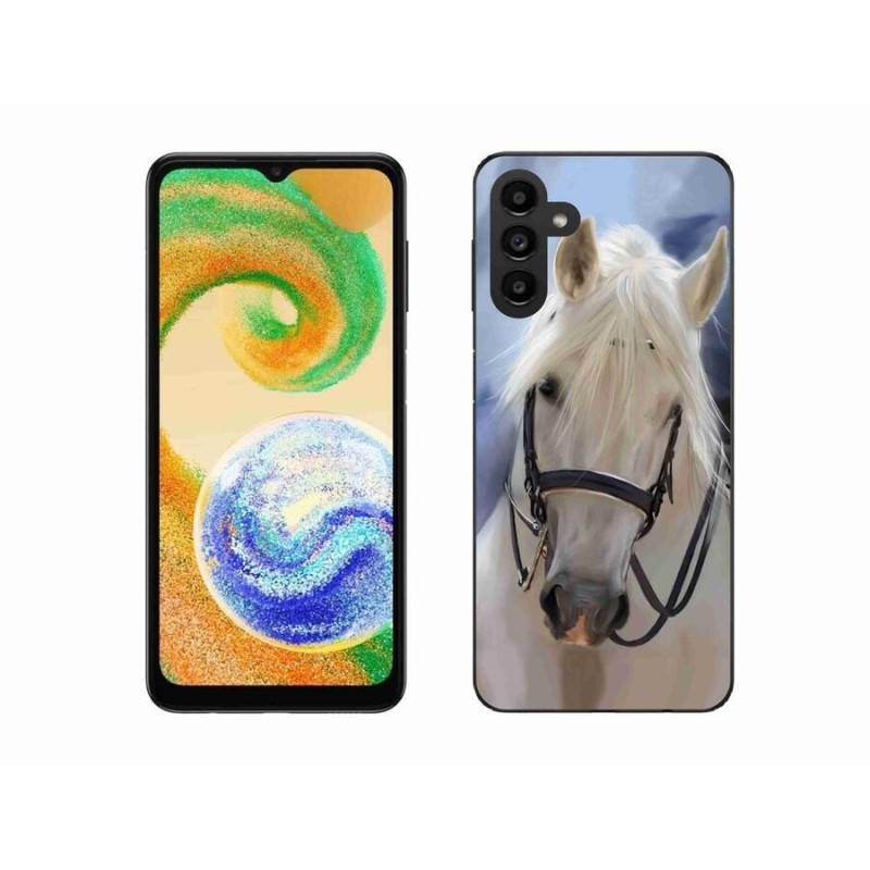 Zselés borítás mmCase Samsung Galaxy A04s (164.7x76.7x9.1mm) - fehér ló