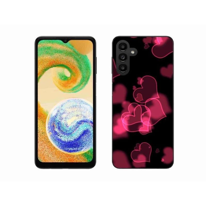 Zselés borítás mmCase Samsung Galaxy A04s (164.7x76.7x9.1mm) - piros szívek