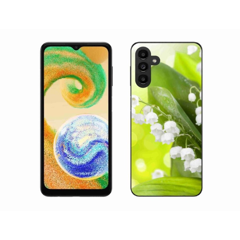 Zselés borítás mmCase mobiltelefonhoz Samsung Galaxy A04s (164.7x76.7x9.1mm) - lily of the valley (gyöngyvirág)
