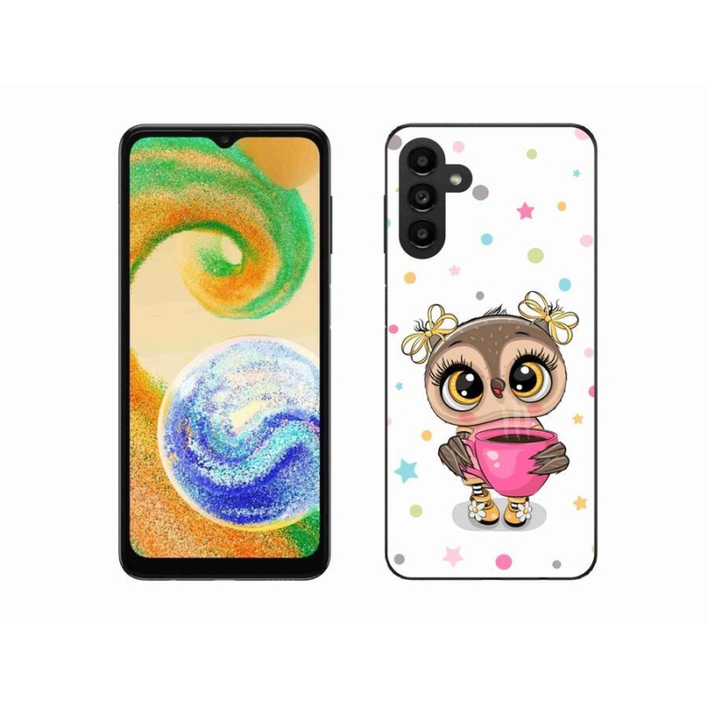 Zselés borító mmCase mobiltelefonhoz Samsung Galaxy A04s (164.7x76.7x9.1mm) - rajzfilm bagoly