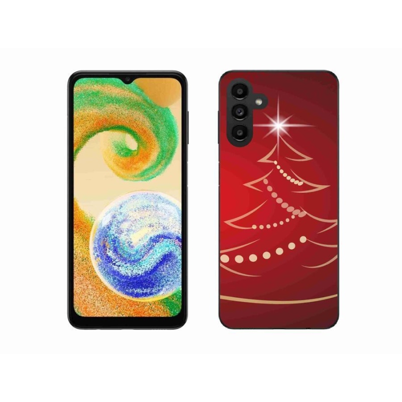 Gél borító mmCase mobiltelefonhoz Samsung Galaxy A04s (164.7x76.7x9.1mm) - karikatúra karácsonyfa