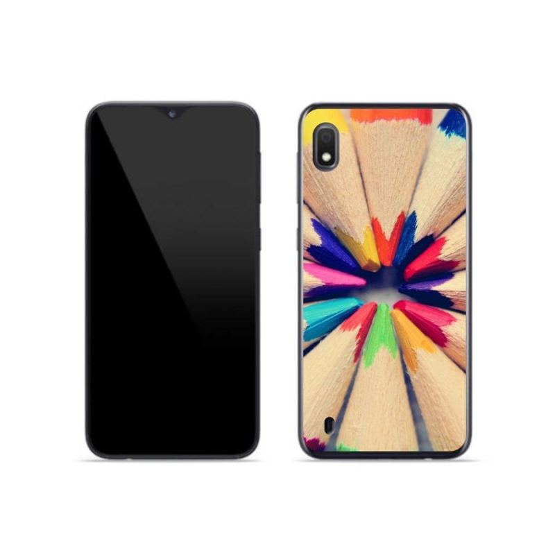 Gél védőhuzat mmCase Samsung Galaxy A10 készülékhez - zsírkréták