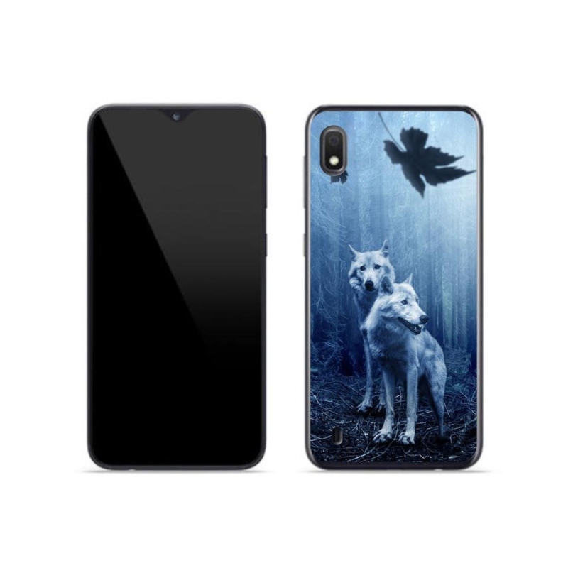 Zselés borítás mmCase mobil Samsung Galaxy A10 - farkasok az erdőben