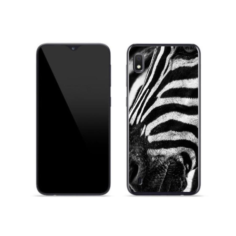 Zselés borítás mmCase Samsung Galaxy A10 készülékhez - zebra