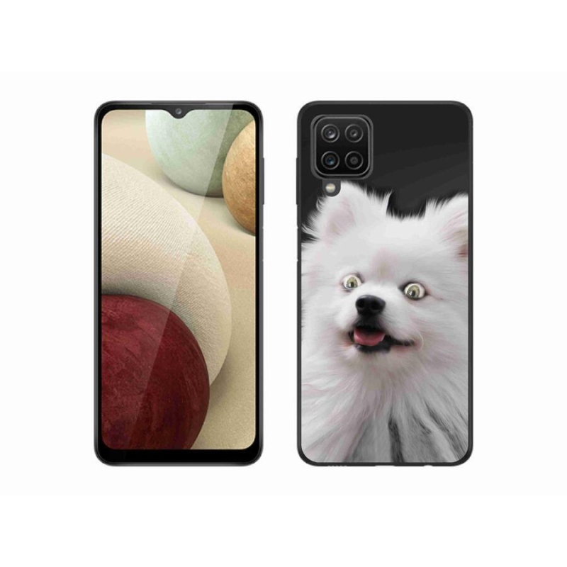 Zselés borítás mmCase Samsung Galaxy A12 készülékhez - fehér tüske