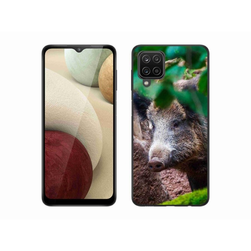 Gél borítás mmCase Samsung Galaxy A12 készülékhez - vaddisznó
