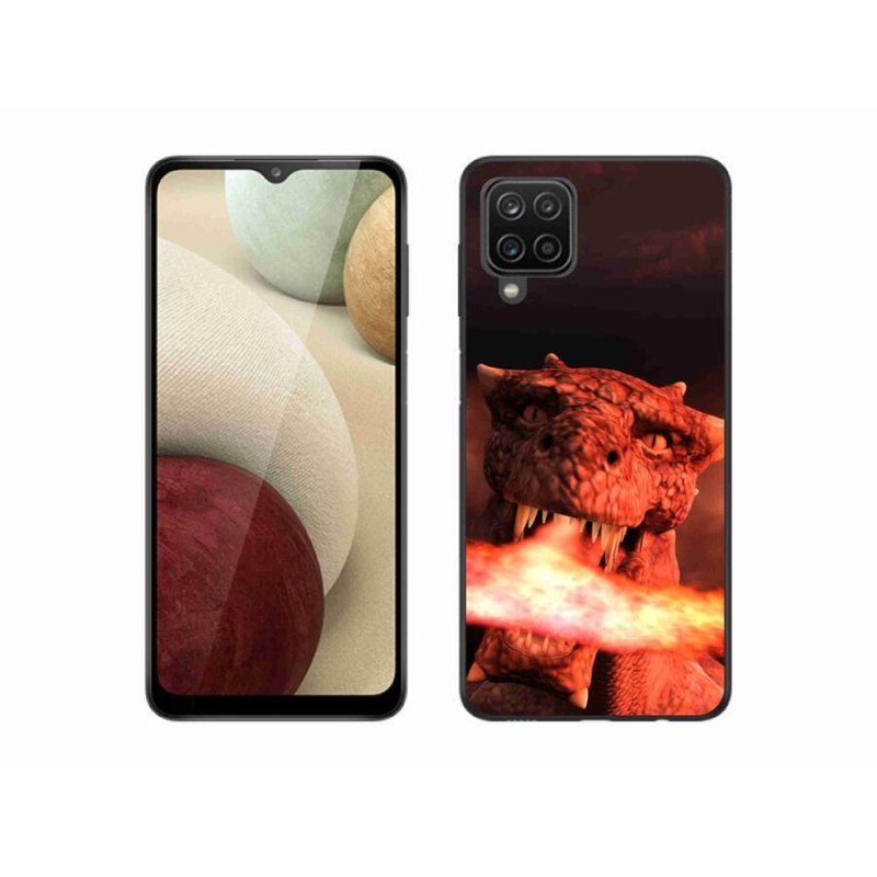 Zselés borítás mmCase Samsung Galaxy A12 készülékhez - sárkány