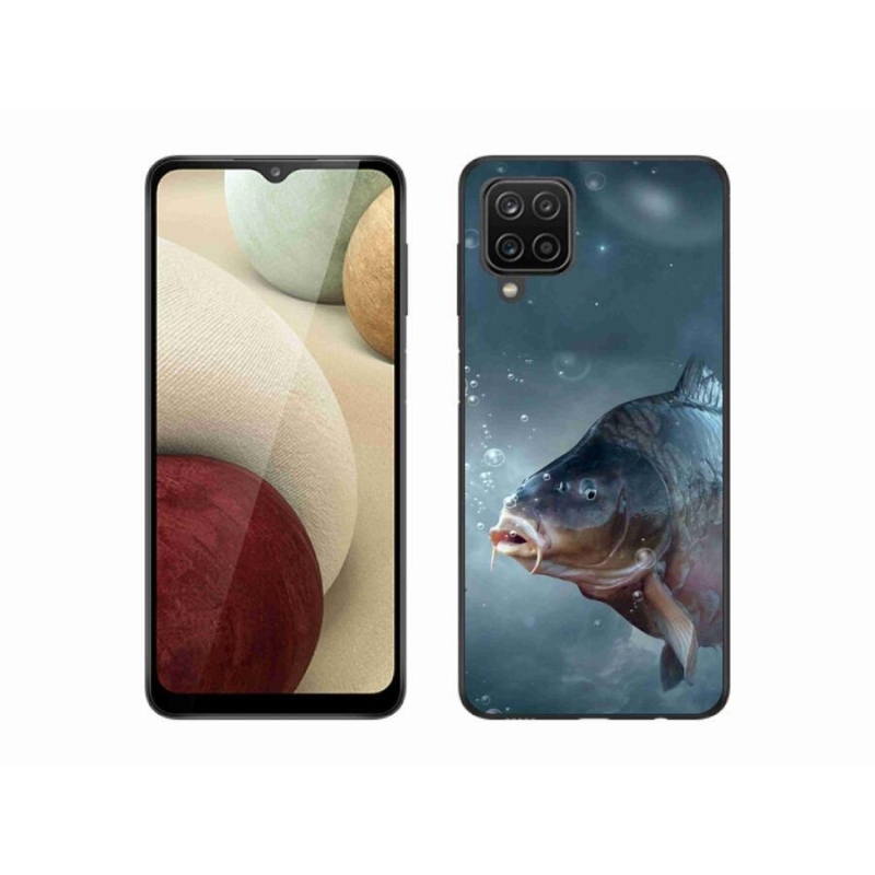 Gél borítás mmCase Samsung Galaxy A12 készülékhez - ponty és buborékok