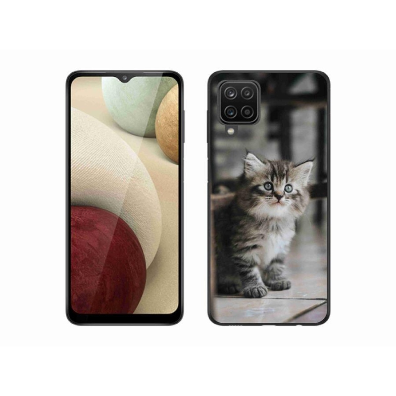 Gél borítás mmCase Samsung Galaxy A12 készülékhez - cica