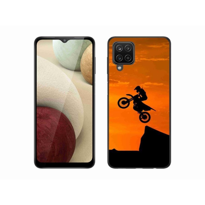 Zselés borítás mmCase Samsung Galaxy A12 készülékhez - motocross