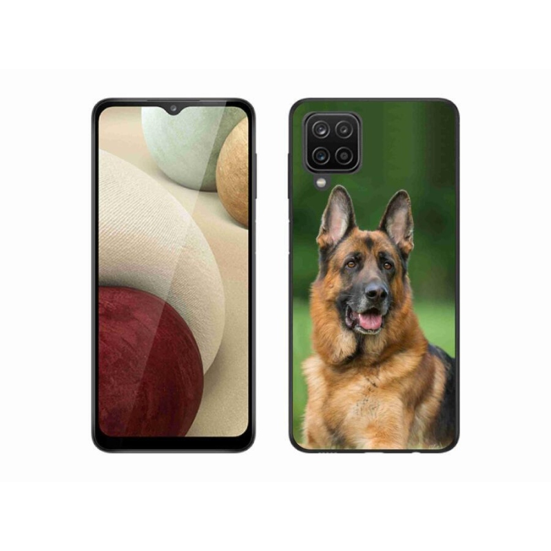 Zselés borítás mmCase Samsung Galaxy A12 - Német juhászkutya számára