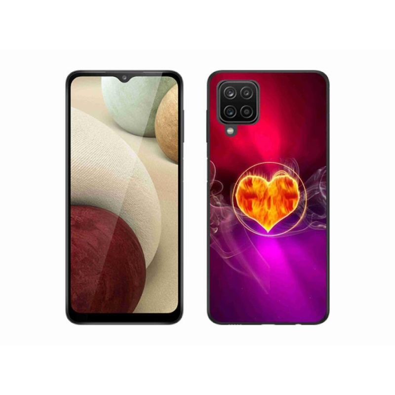 Gél borítás mmCase Samsung Galaxy A12 készülékhez - tűzszív