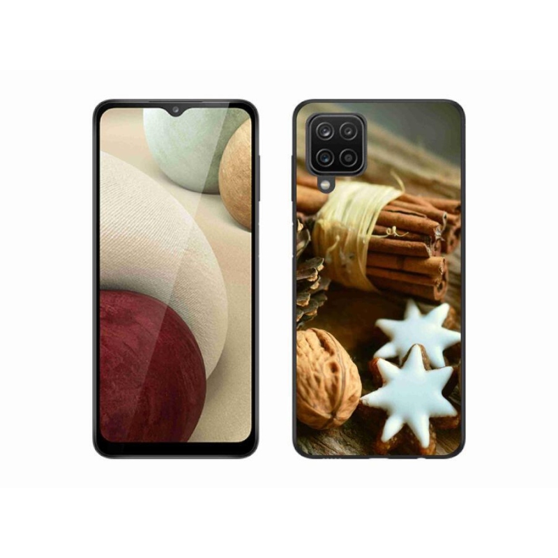 Gél borítás mmCase Samsung Galaxy A12 készülékhez - fahéj és mézeskalács