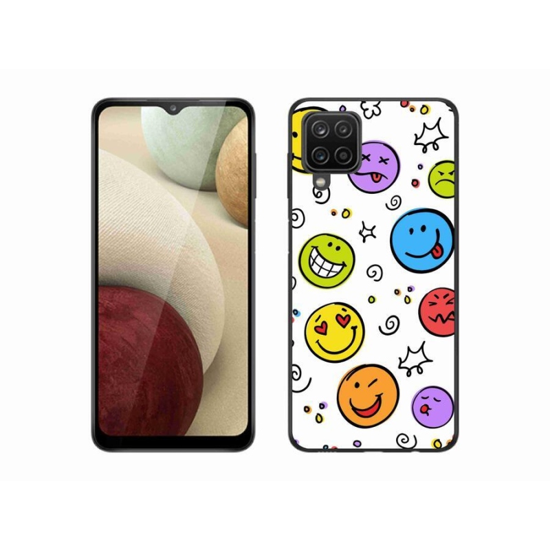 Gél borítás mmCase Samsung Galaxy A12 készülékhez - smiley-k