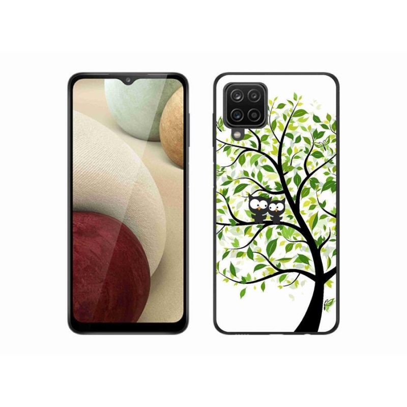 Gél borítás mmCase Samsung Galaxy A12 készülékhez - baglyok a fán