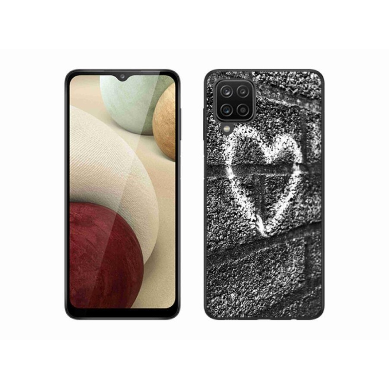 Gél borítás mmCase Samsung Galaxy A12 készülékhez - szív a falon