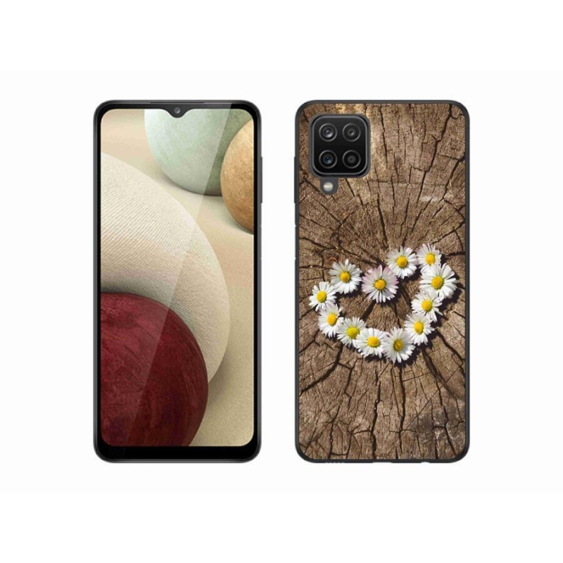 Gél védőhuzat mmCase mobiltelefonhoz Samsung Galaxy A12 - százszorszépek szíve