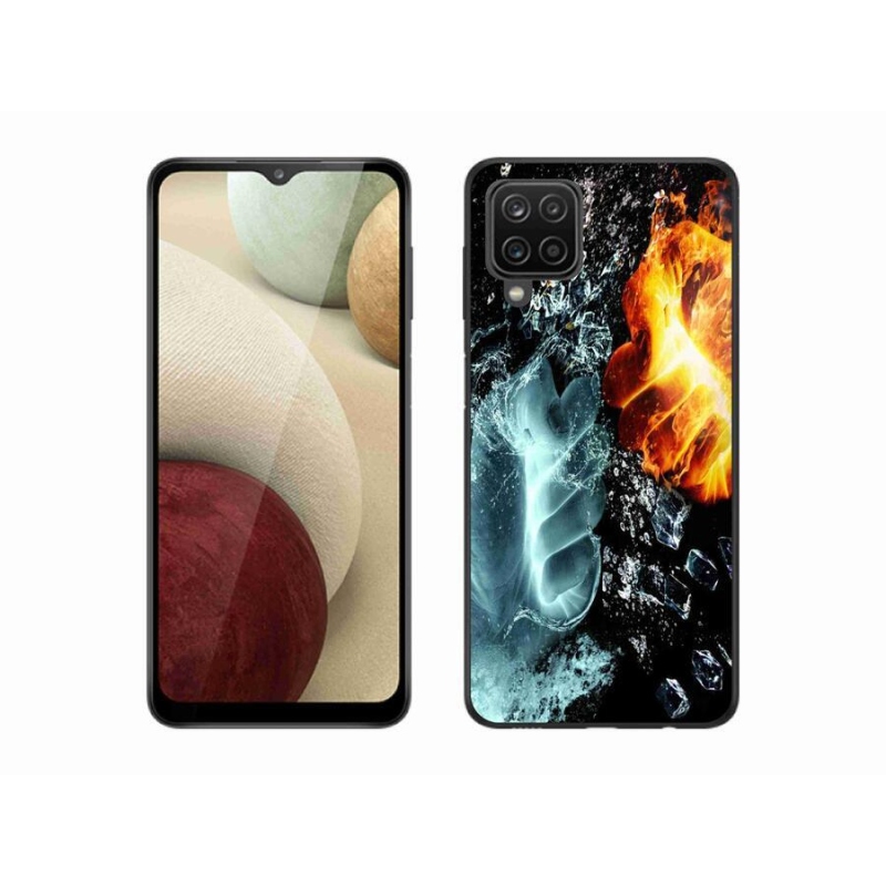 Zselés borítás mmCase Samsung Galaxy A12 - víz és tűz