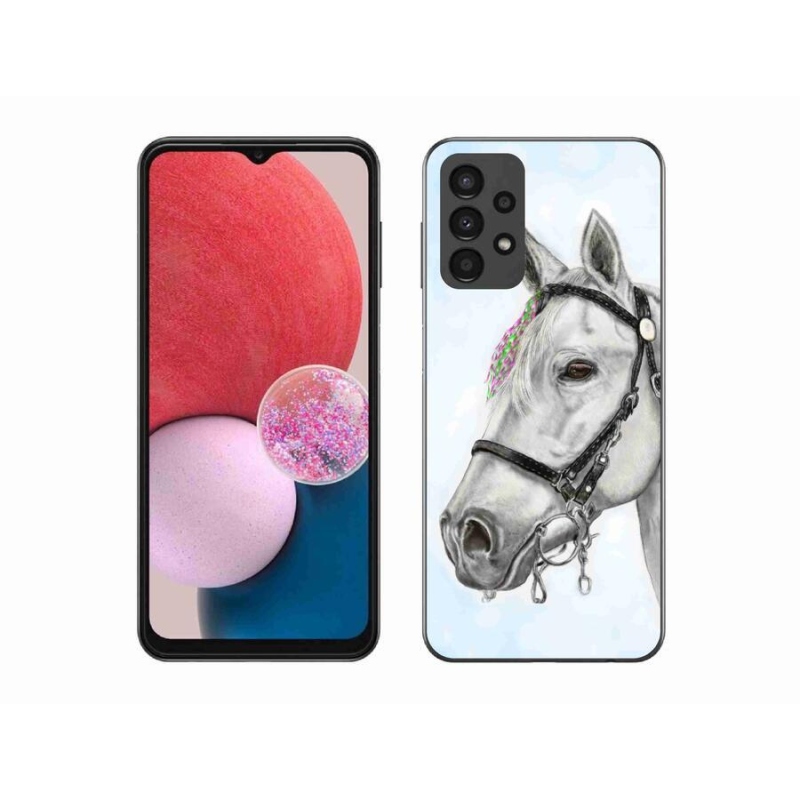 Zselés borítás mmCase Samsung Galaxy A13 4G - fehér ló 1