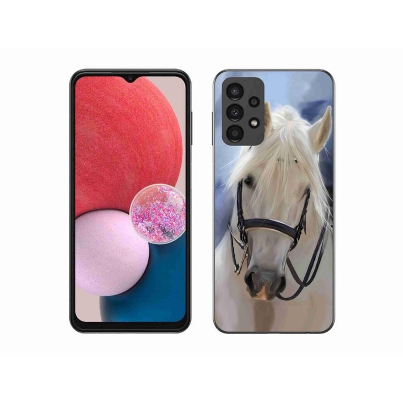 Zselés borítás mmCase Samsung Galaxy A13 4G - fehér ló