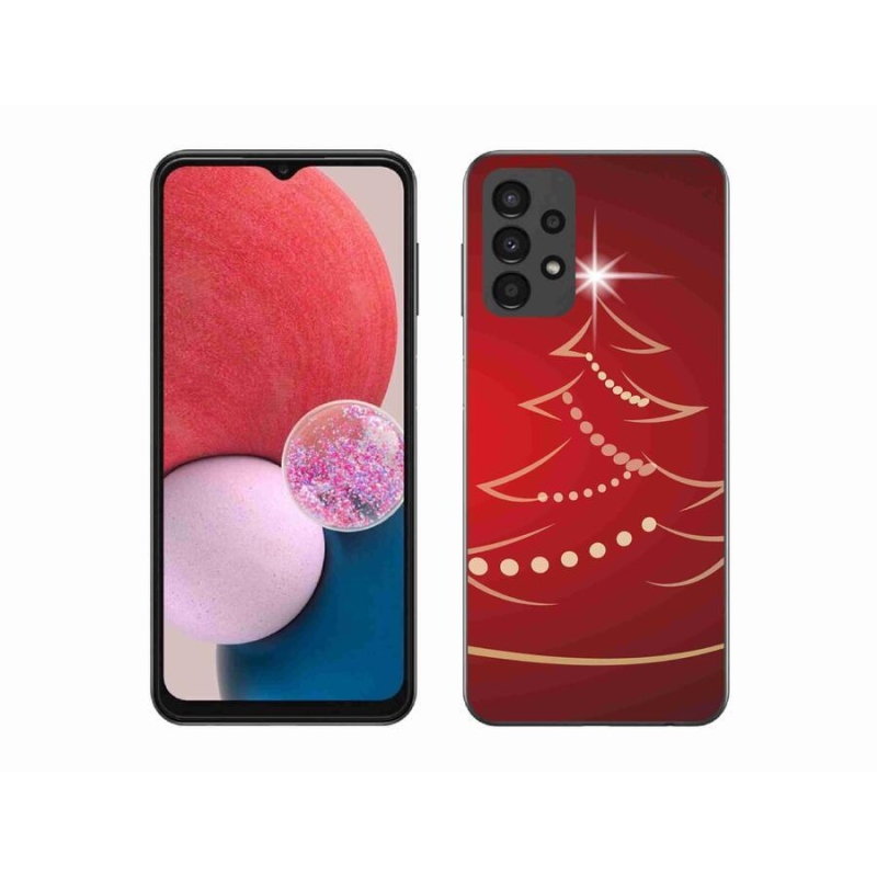 Gél borítás mmCase Samsung Galaxy A13 4G - karácsonyfa karikatúrával