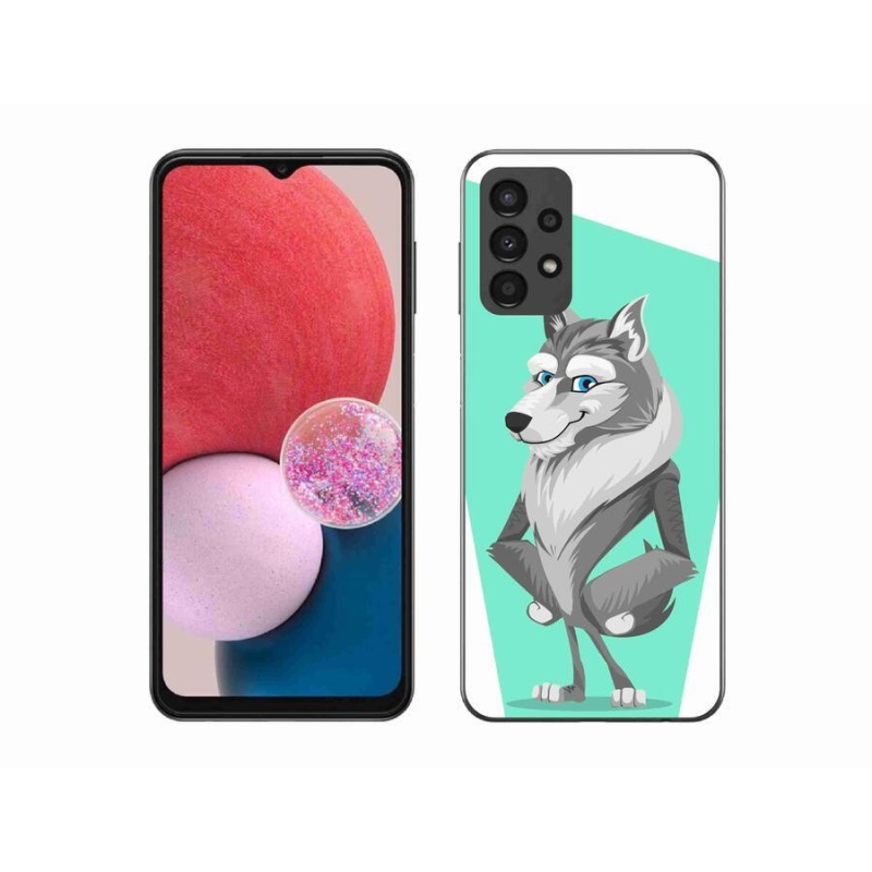 Zselés borítás mmCase Samsung Galaxy A13 4G - rajzfilm farkashoz