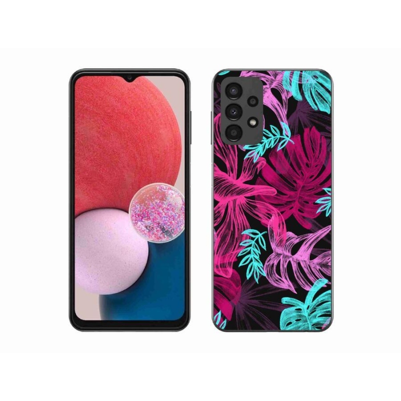 Gél borítás mmCase Samsung Galaxy A13 4G - virágok 1