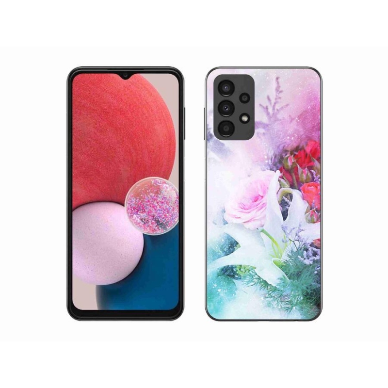 Gél borítás mmCase Samsung Galaxy A13 4G - virágok 4