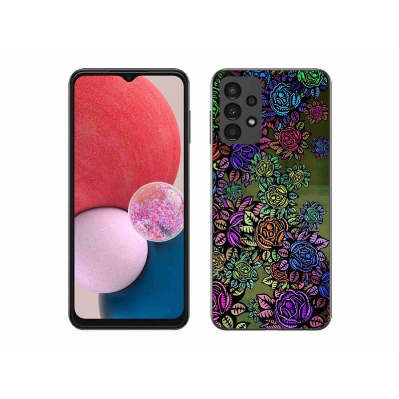 Gél borító mmCase Samsung Galaxy A13 4G - virágok 6