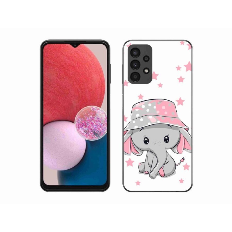 Gél védőhuzat mmCase Samsung Galaxy A13 4G - rózsaszín elefánthoz