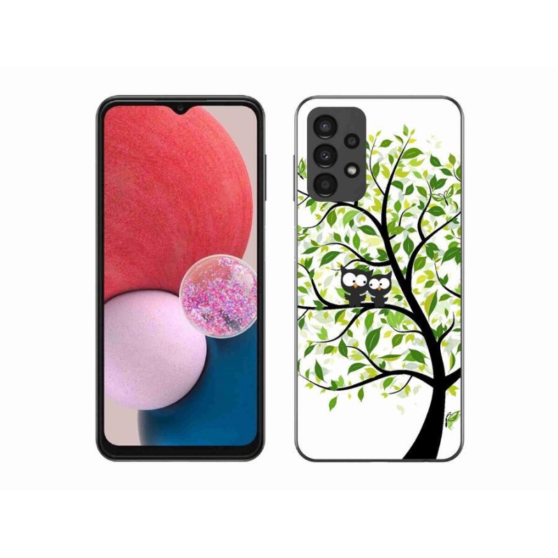 Gél borítás mmCase Samsung Galaxy A13 4G - baglyok a fán - Samsung Galaxy A13 4G számára