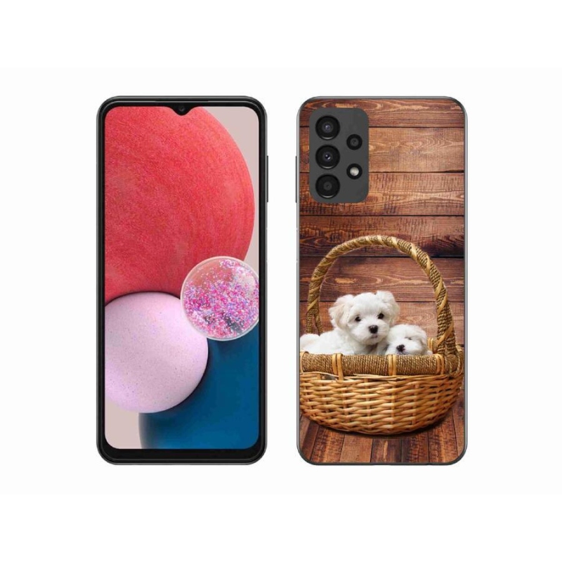 Gél borítás mmCase Samsung Galaxy A13 4G - kölyökkutyákhoz