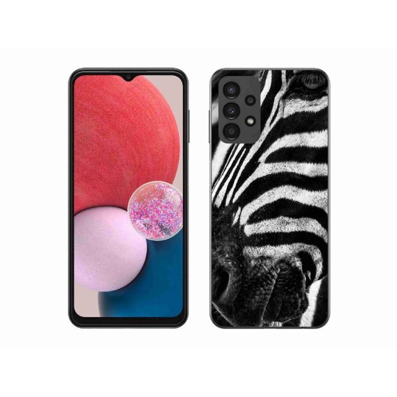 Zselés borítás mmCase Samsung Galaxy A13 4G készülékhez - zebra