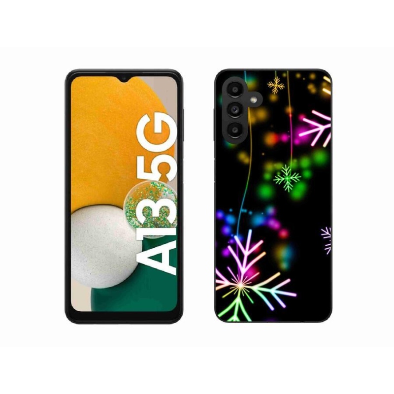 Gél borítás mmCase a mobiltelefon Samsung Galaxy A13 5G - színes pelyhekkel