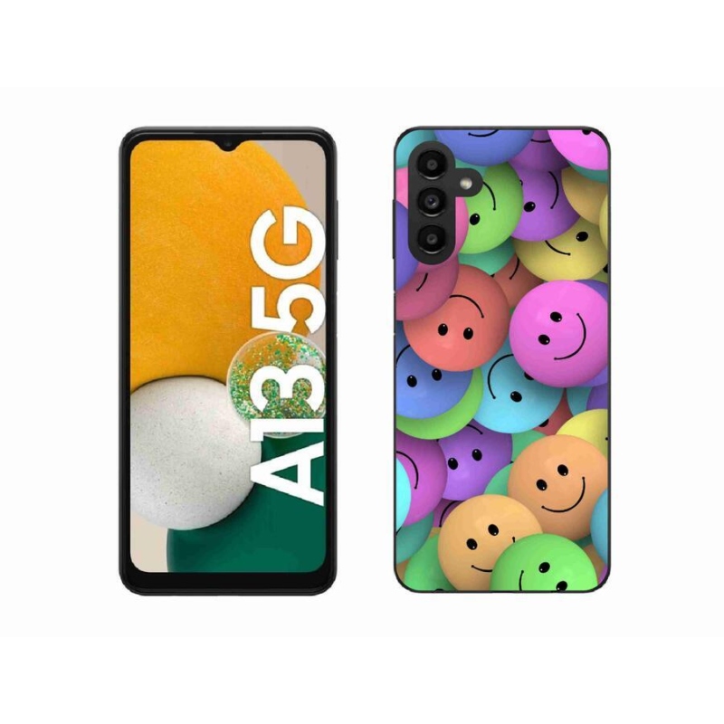 Gél borító mmCase a mobiltelefonon Samsung Galaxy A13 5G - színes smiley-k