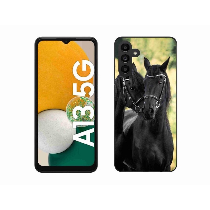 Gél borítás mmCase Samsung Galaxy A13 5G - két fekete ló