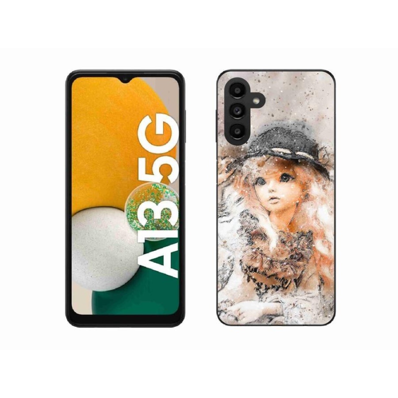 Gél borítás mmCase Samsung Galaxy A13 5G - kalapos lányhoz