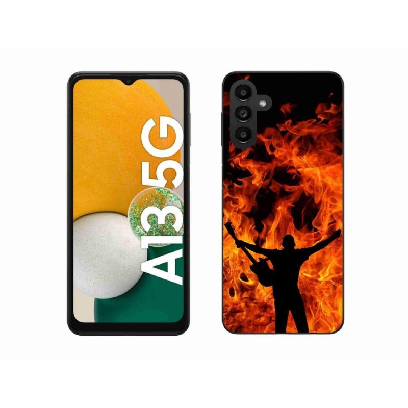 Gél borító mmCase Samsung Galaxy A13 5G - zenész és tűz