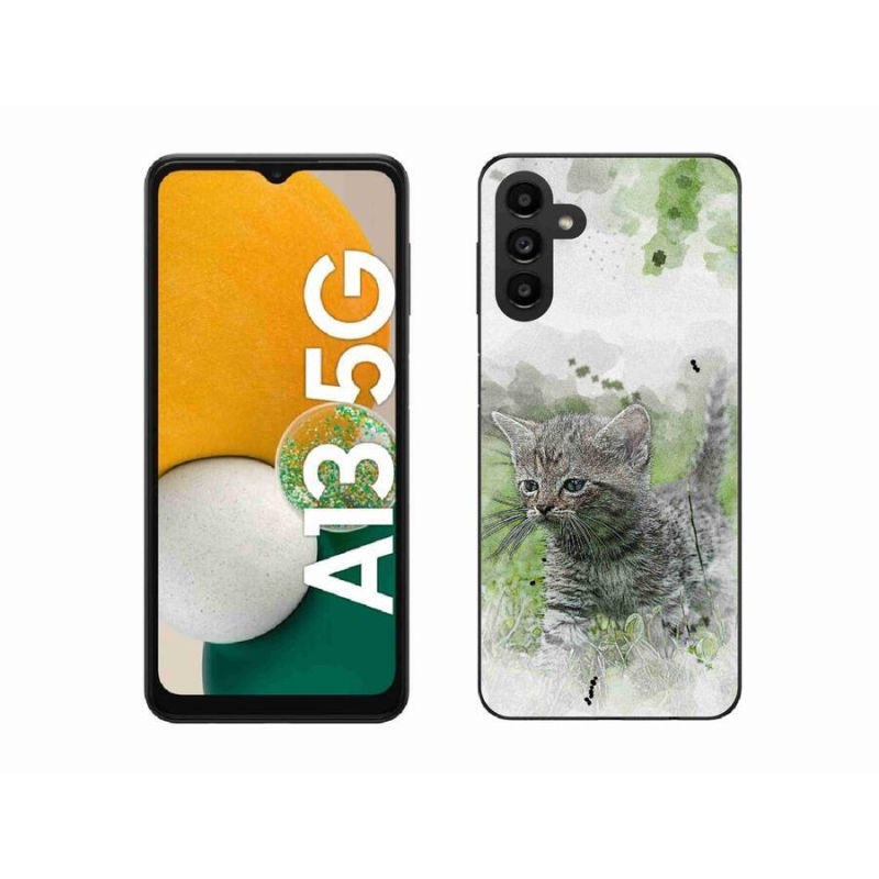 Gél borítás mmCase Samsung Galaxy A13 5G - aranyos cica 1