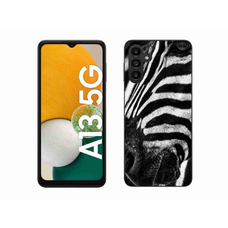 Zselés borítás mmCase Samsung Galaxy A13 5G készülékhez - zebra