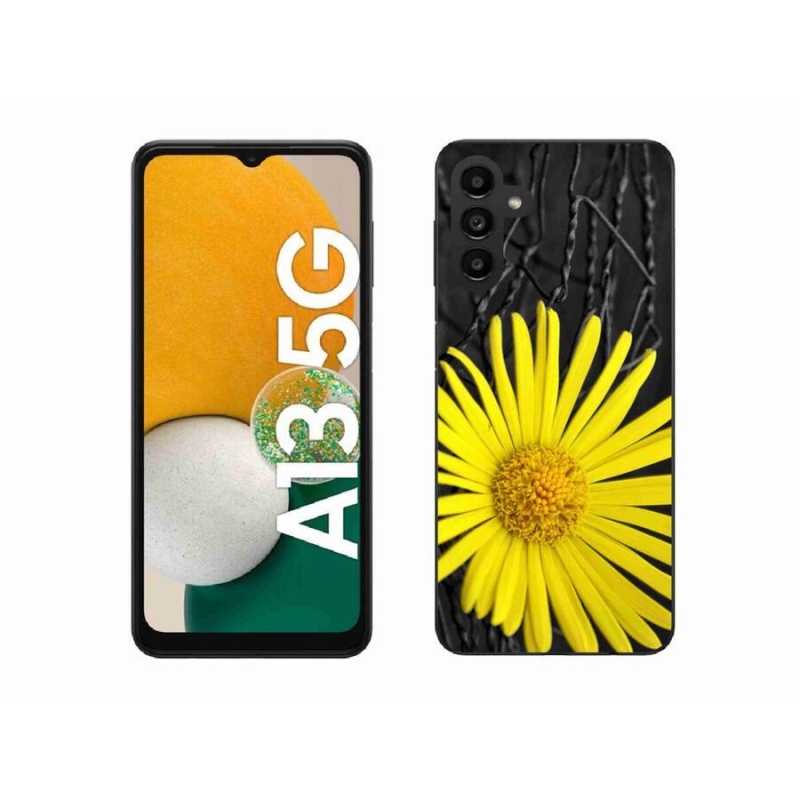 Gél védőhuzat mmCase Samsung Galaxy A13 5G - sárga virág