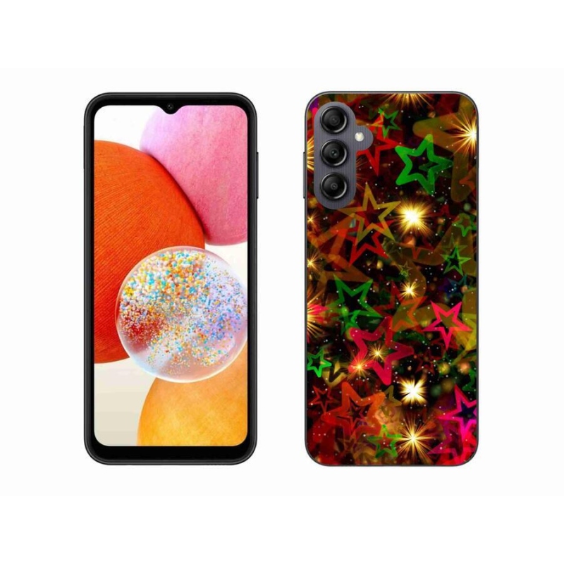 Zselés borítás mmCase Samsung Galaxy A14 4G/5G - színes csillagok