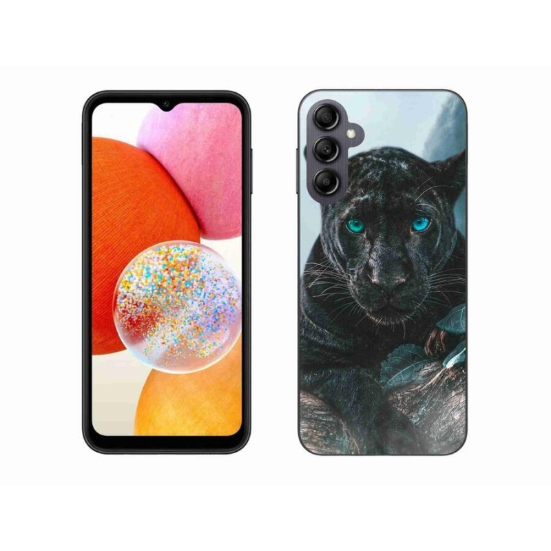 Zselés borítás mmCase Samsung Galaxy A14 4G/5G - fekete párduc