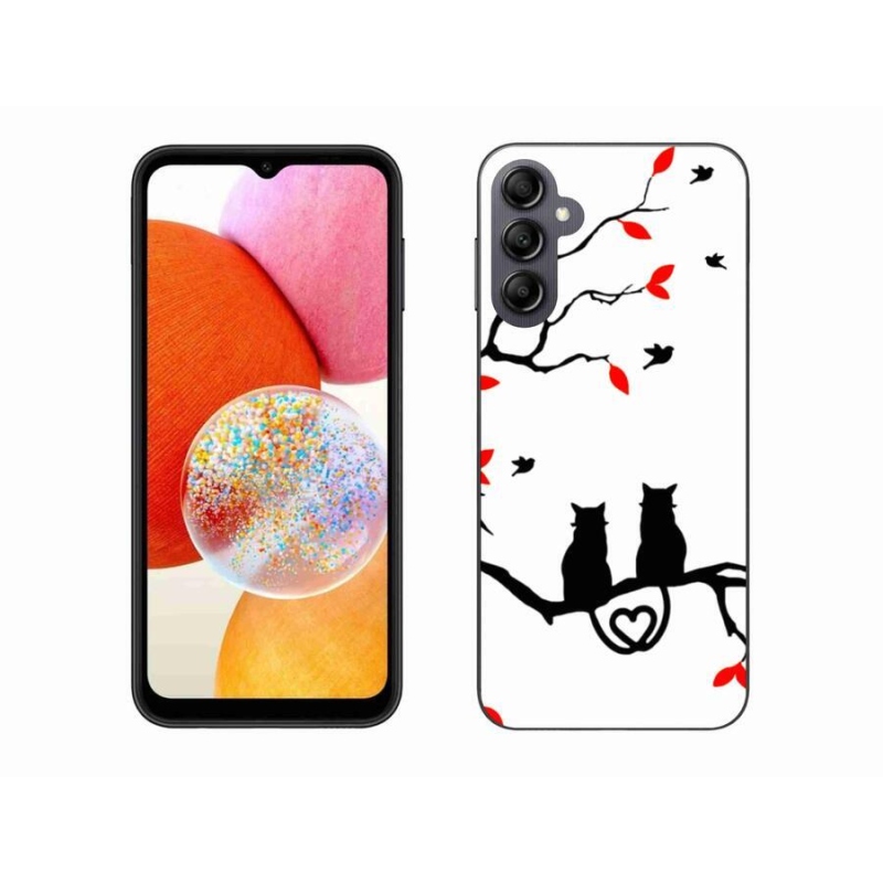 Gél borítás mmCase Samsung Galaxy A14 4G/5G - macska szeretet