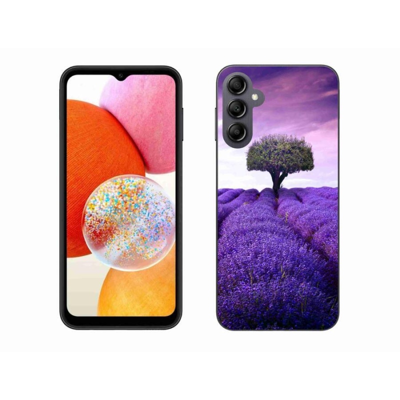 Gél védőhuzat mmCase Samsung Galaxy A14 4G/5G készülékhez - levendula réten
