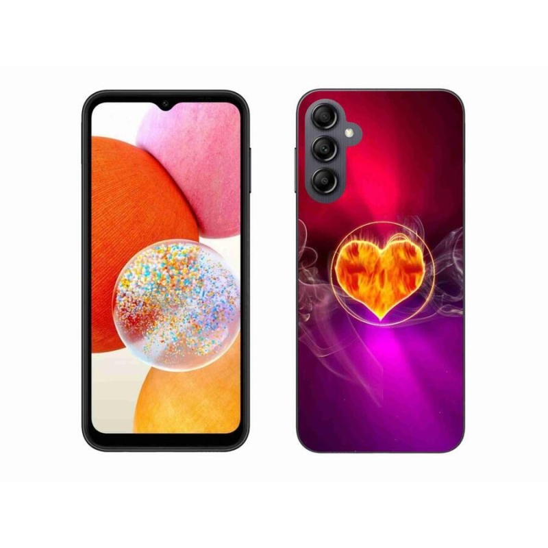 Gél borítás mmCase Samsung Galaxy A14 4G/5G - tüzes szív