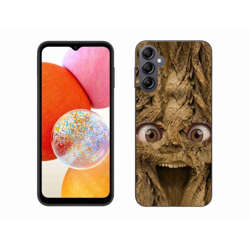 Gél borítás mmCase Samsung Galaxy A14 4G/5G készülékhez - vidám fa szemekkel