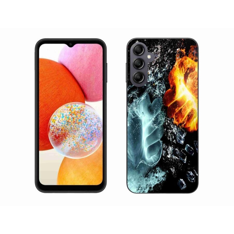 Zselés borítás mmCase Samsung Galaxy A14 4G/5G - víz és tűz