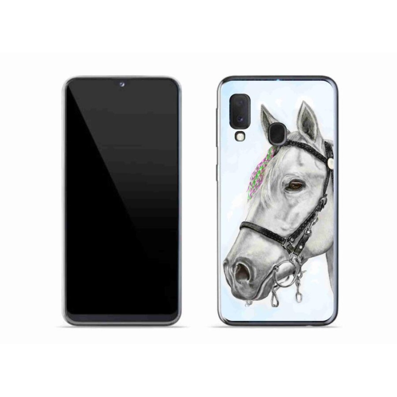 Zselés borítás mmCase Samsung Galaxy A20e - fehér ló 1
